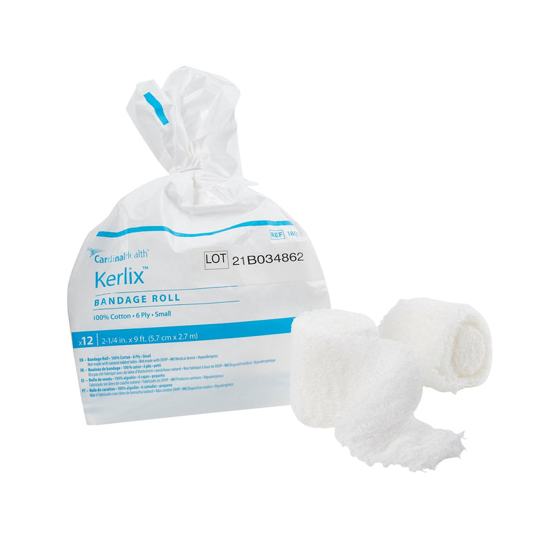 Cardinal Kerlix Fluff Bandage Roll, 2-1/4 Inch x 3 Yard, Six-Ply (96/CS) 