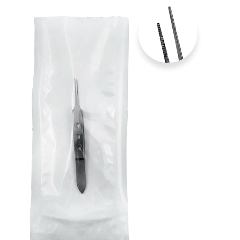 Econo Sterile Bishop-Harmon Forceps - 3-1/2", Serrated, Disposable, CS 10 - 96-3612