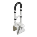 drive Clamp-On Tub Rail, White Steel, 14.5 – 17 Inch Height (Each)