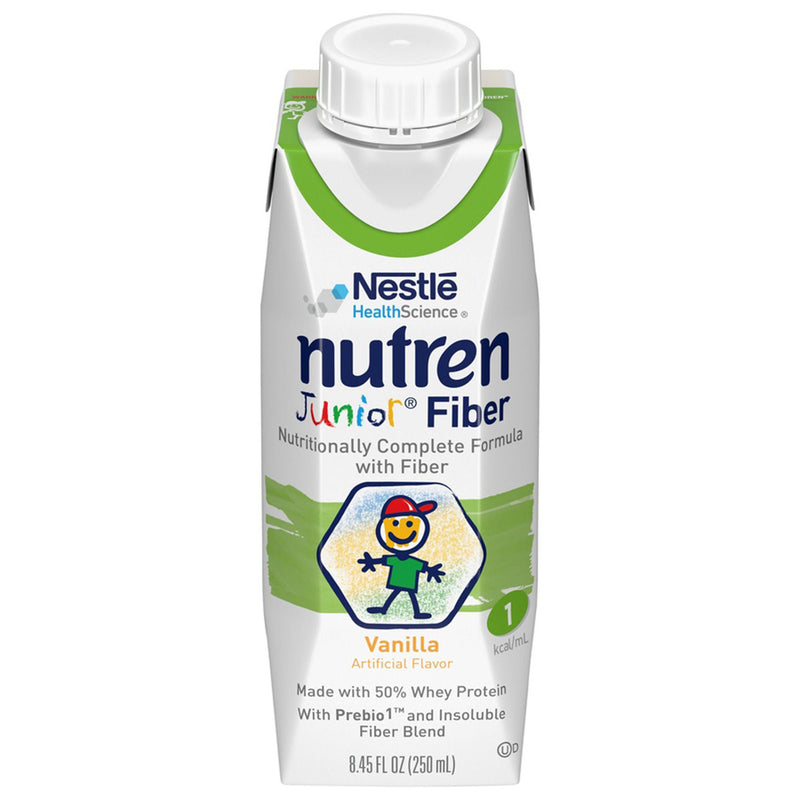 Nutren Junior Nutritionally Complete Formula with Fiber, Vanilla, 8.45-ounce (Case of 24)