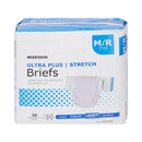 McKesson Ultra Plus Stretch Heavy Absorbency Incontinence Brief, Medium/Regular (Case of 80)