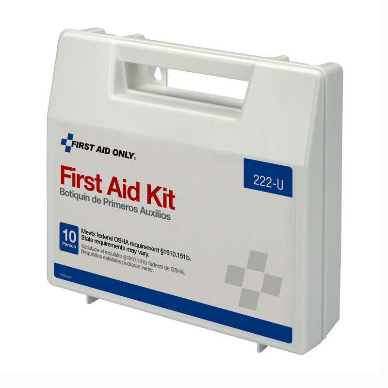Acme United First Aid Only Ten-Person First Aid Kit, Plastic Case with Dividers (10/CS) 