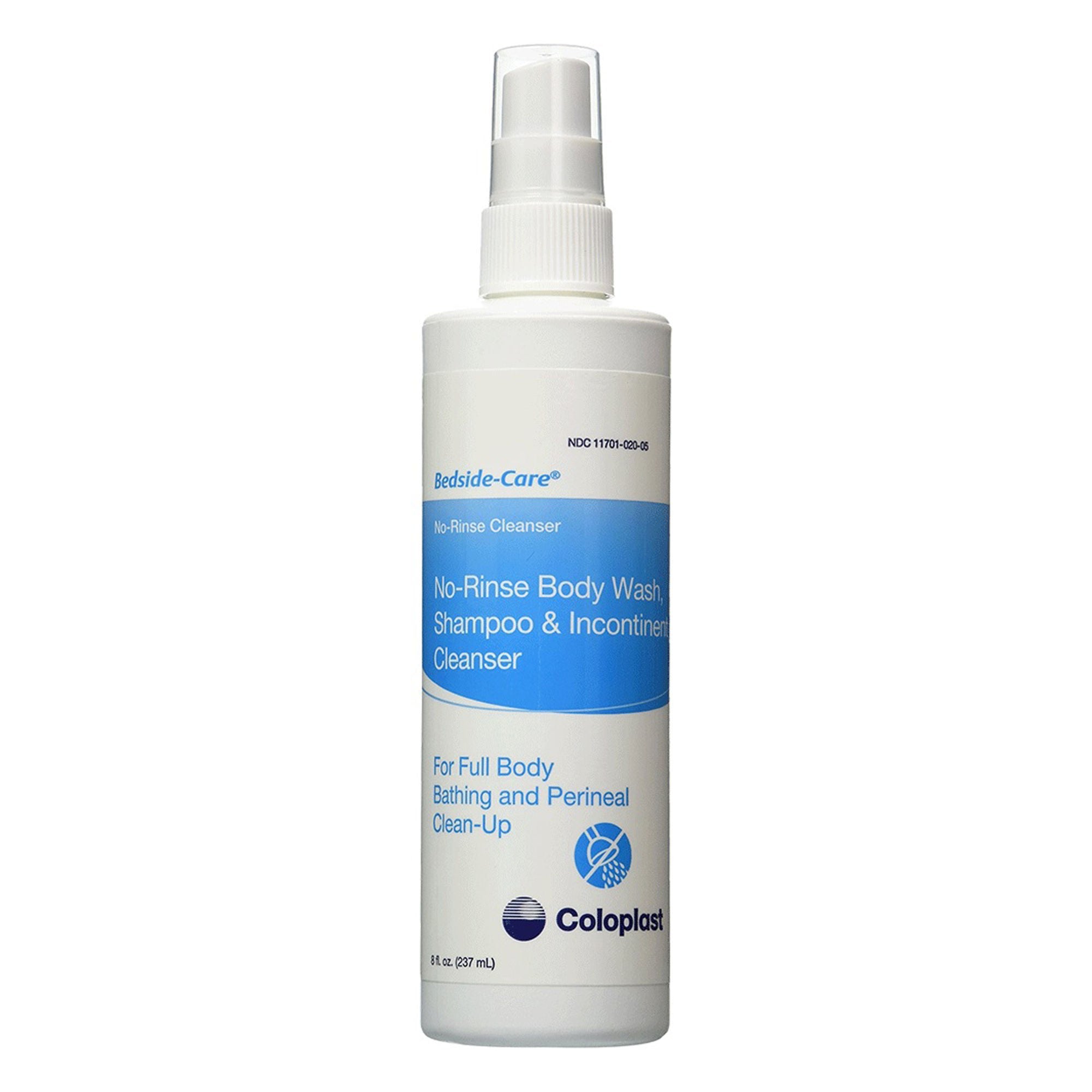 Bedside-Care Rinse-Free Shampoo and Body Wash, Skin-Friendly Formula, 8.1 oz. (Case of 12)