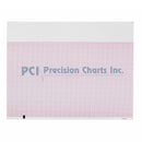 Precision Charts Thermal ECG Recording Paper with Red Grid, 8-1/2 x 11 Inch (Case of 12)