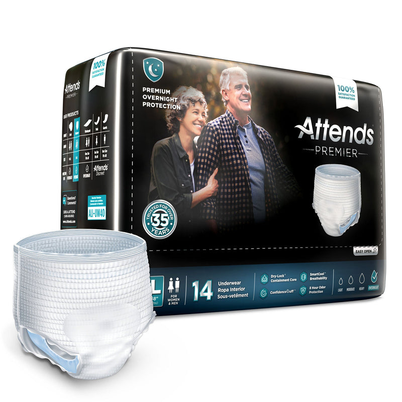 Attends Premier Underwear, Extra Large (56/CS)