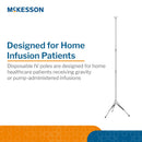 McKesson IV Pole, Three Legs, Two Hooks (Case of 12)