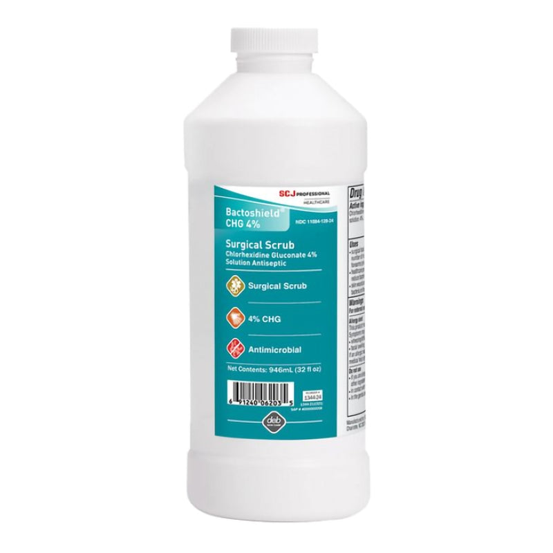 SC Johnson Professional USA Inc Surgical Scrub Solution Bactoshield 32 oz. Bottle 4% Strength CHG (Chlorhexidine Gluconate) NonSterile (12/CS) 