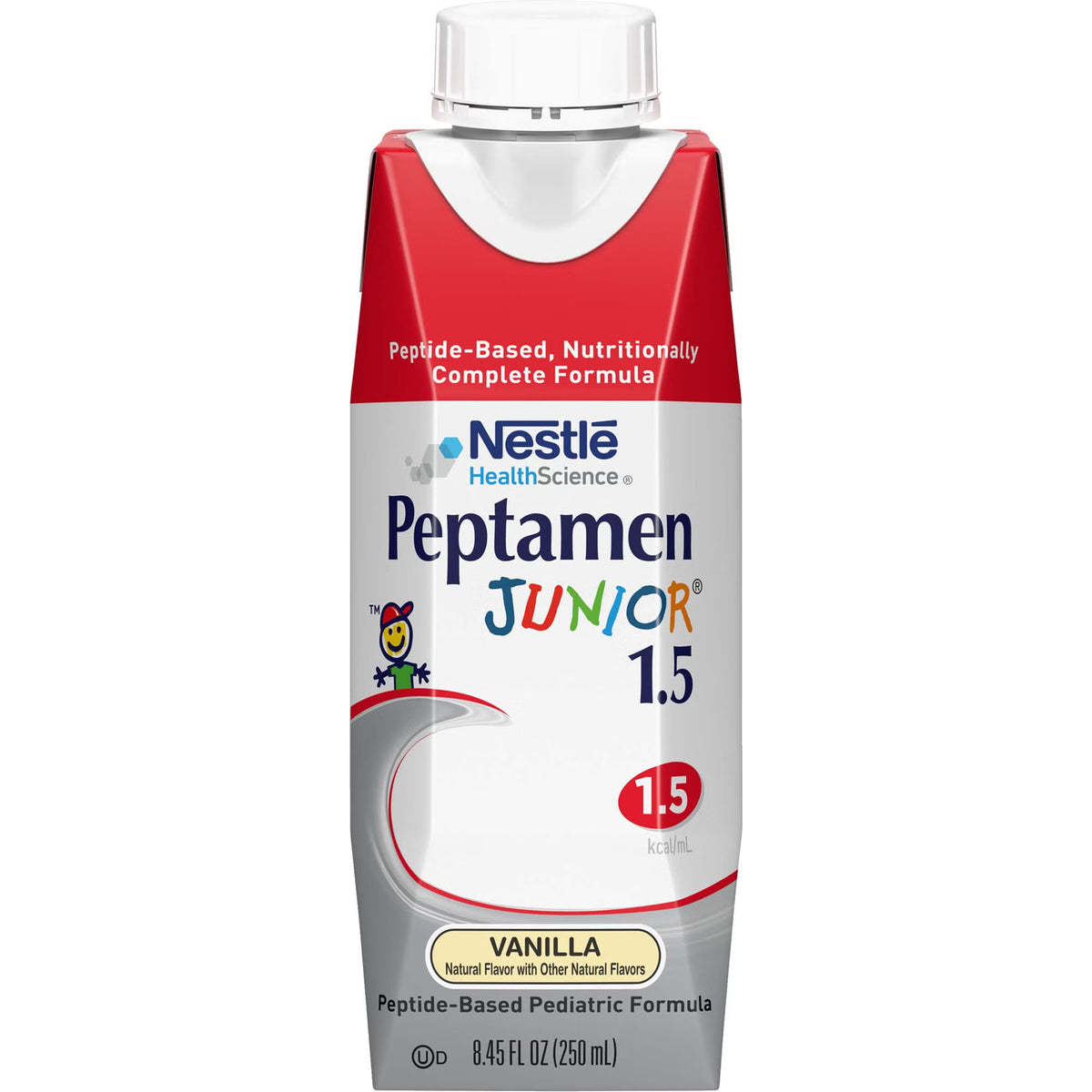 Peptamen Junior 1.5 Peptide-Based Complete Nutrition, Vanilla (Case of 24)