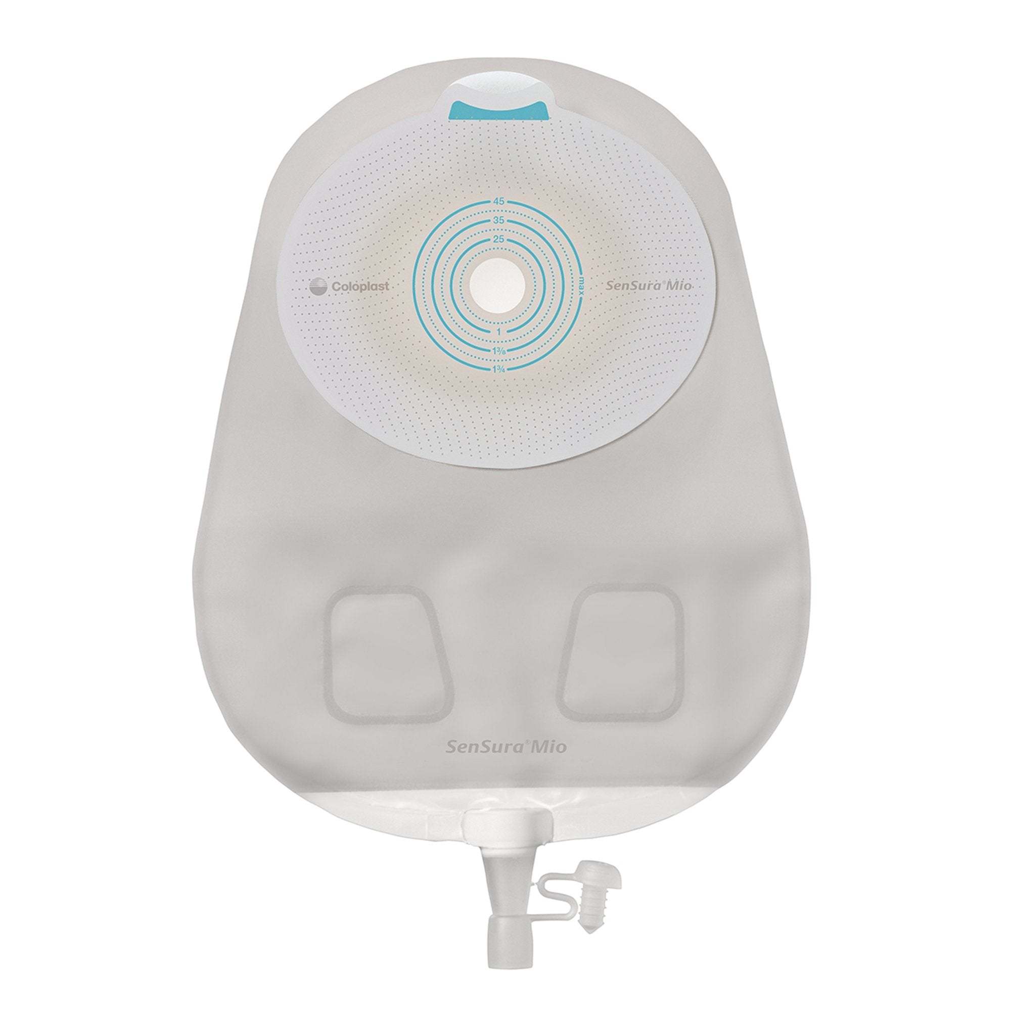 Coloplast SenSura Mio Flat 1-Piece Transparent Ostomy Pouch, Trim to fit 10 – 45mm Stomas (10/BX) 