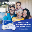 Attends Extra Heavy Absorbency Briefs, Large (Case of 100)