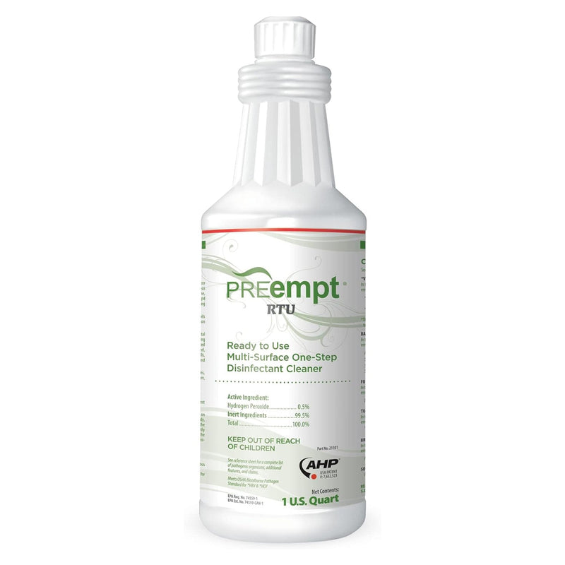 Contec Inc PREempt RTU Surface Disinfectant Cleaner, 1 Quart Bottle (12/CS) 
