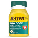 Bayer Low Dose Safety Coated Aspirin 81 mg Tablets (Bottle of 200)