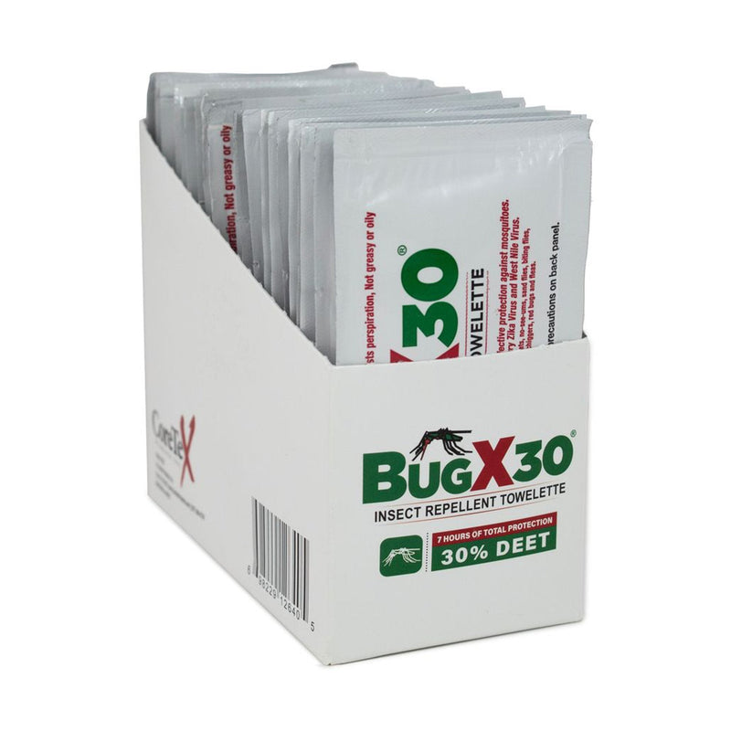 Coretex Products BugX 30 Insect Repellent Towelettes with DEET (100/CS) 
