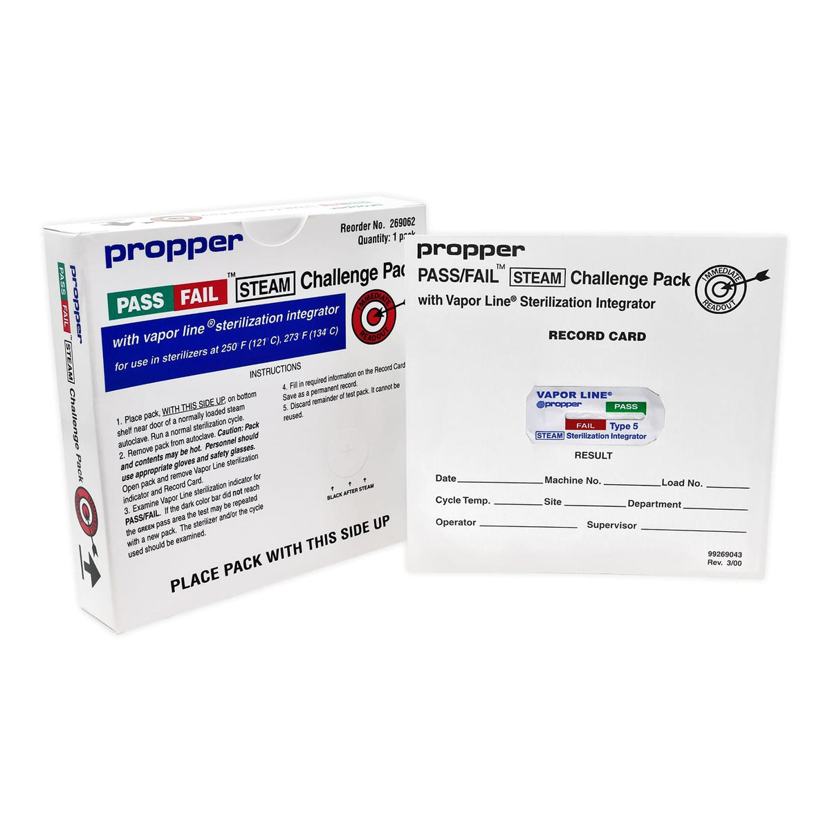 Pass/Fail Sterilization Indicator Challenge Pack (Case of 20)