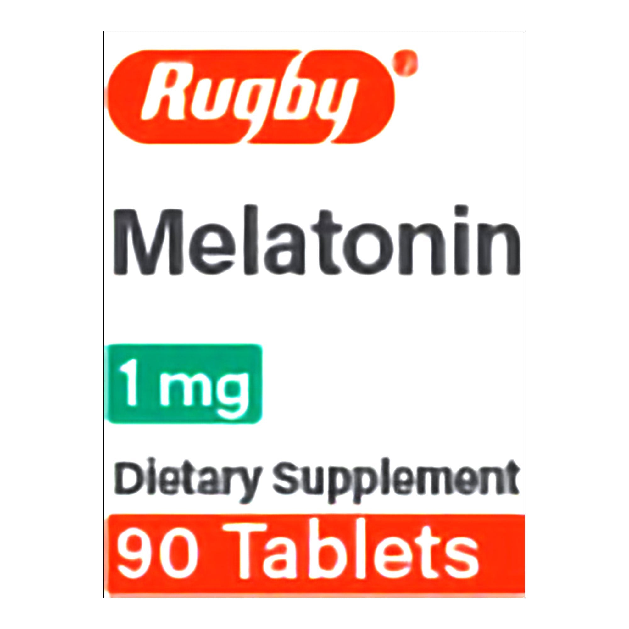 Rugby 1-mg Melatonin Tablet (Bottle of 90) 