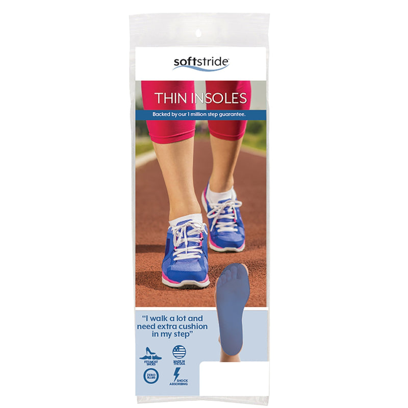 Brownmed Soft Stride Thin Insole Polymer Full Length Insole, Size B 
