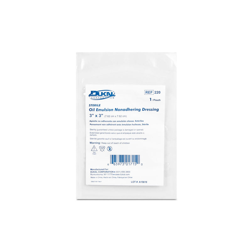 Dukal Corporation Dukal Alba Permeable Non-Adhering Dressings  Dressing, 3" x 3", Sterile, 1/pk, 50 pk/bx