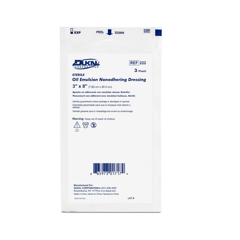 Dukal Corporation Dukal Alba Permeable Non-Adhering Dressings  Dressing, 3" x 8", Sterile, 3/pk, 36 pk/bx