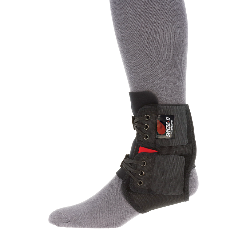 BRACE ANKLE BLK WRAPAROUND1XL