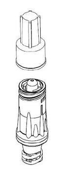 LUER MALE CLOSED TEXIUM W/FEMALE CAP 100/CS
