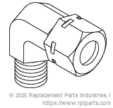 RPI AMF116 Elbow (1/4 X 1/8 Mpt) 
