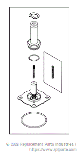 RPI AMK183 Solenoid Valve Repair Kit For 3/8” Port Valves 