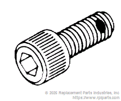 RPI AMS049 1/4-28 Socket Head Cap Screw W/ Nylon Pellet 