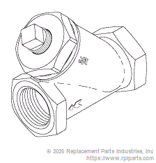 RPI AMS203 Strainer (3/4") 