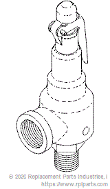 RPI AMV191 Safety Valve (40 Psi)