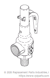 RPI AMV201 Safety Valve (50 Psi) 