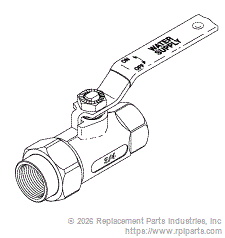 RPI AMV206 Ball Valve (3/4")