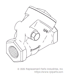 RPI AMV228 Check Valve (1/4")