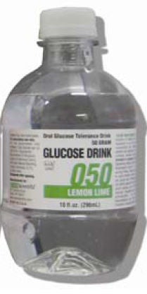 Glucose Tolerance Beverage Glucose Drink Lemon-Lime 50 Gram 10 oz. per Bottle (Case)