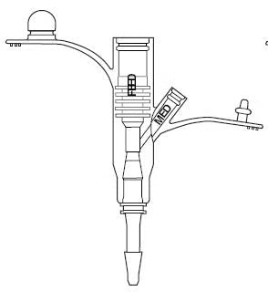 Universal Feeding Adapter MIC 14 Fr. For 14 Fr. MIC PEG Feeding Tube 