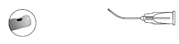 Aspiration Cannula BD Visitec Curved Type Aspirating Tip Bimanual Style 23 Gauge 