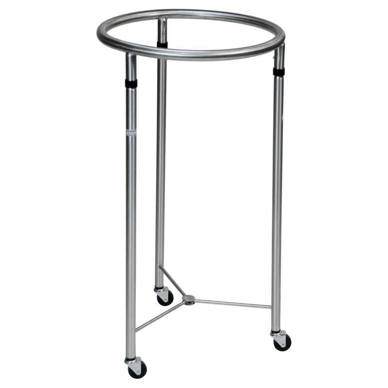 Blickman Chrome Round Hamper - 18" Uncovered