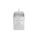 SINK SCRUB 1PLACE PEDESTAL W/SOAP DISP (DROP)