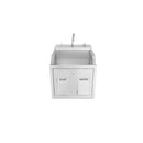 SINK SCRUB 1PLCE WALL MOUNT W/SOAP DISP (DROP)