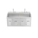 SINK SCRUB 2PLCE WALL MOUNT W/SOAP DISP (DROP)