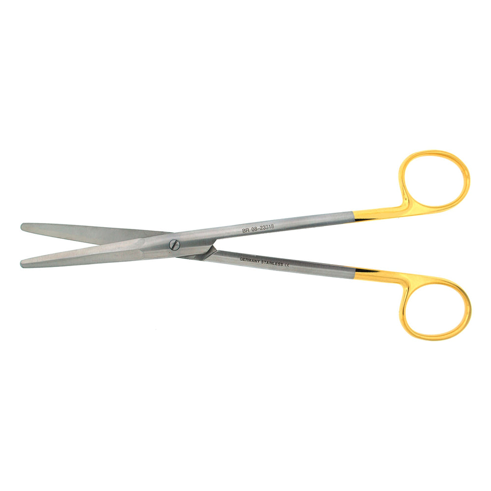 BR Surgical KAYE Scissors, curved, serrated, 7" TC 
