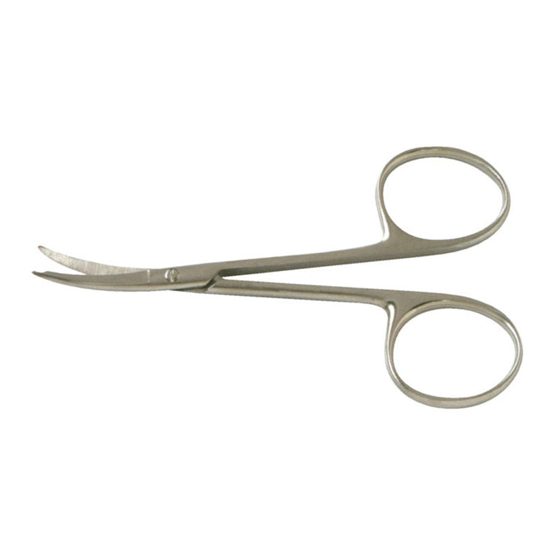 BR Surgical SHORTBENT Stitch Scissors, curved, delicate, 3½" 
