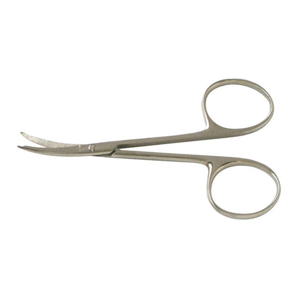 BR Surgical SHORTBENT Stitch Scissors, curved, delicate, 3½" 