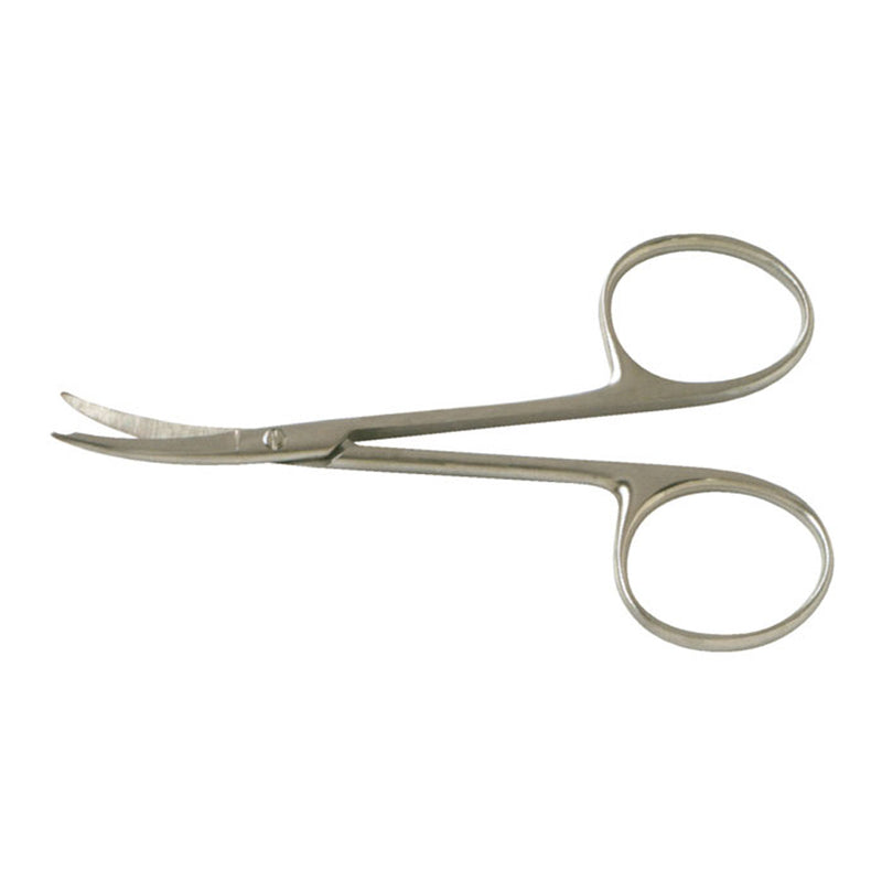 BR Surgical SHORTBENT Stitch Scissors, curved, delicate, 3½"
