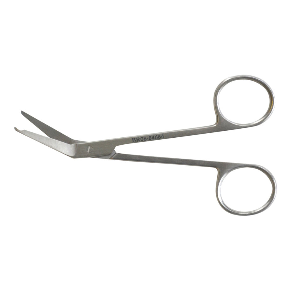 BR Surgical Stitch Scissors, angled, delicate, 4½" 