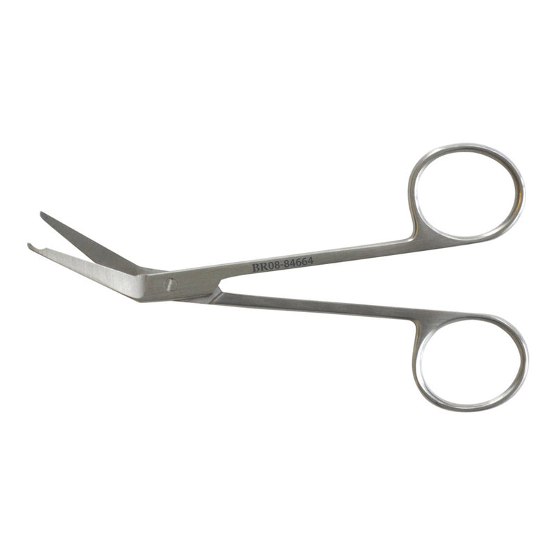 BR Surgical Stitch Scissors, angled, delicate, 4½"
