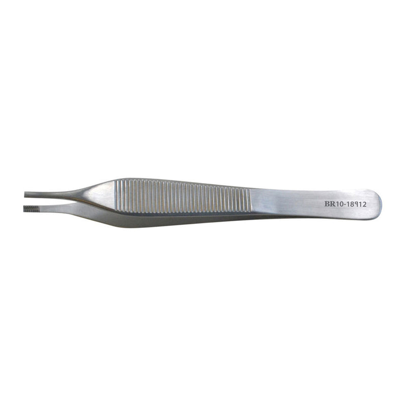 BR Surgical BROWN-ADSON Tissue Forceps, 7x7 side-grasp teeth, 4¾" TC 