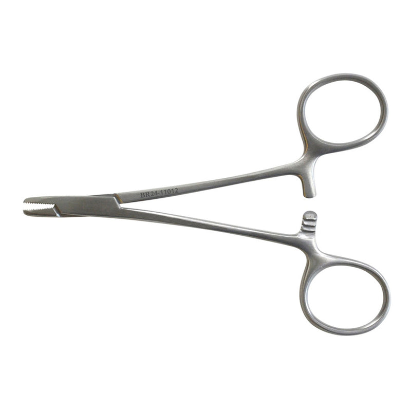 BR Surgical DERF Needle Holder, serrated, 4¾" 