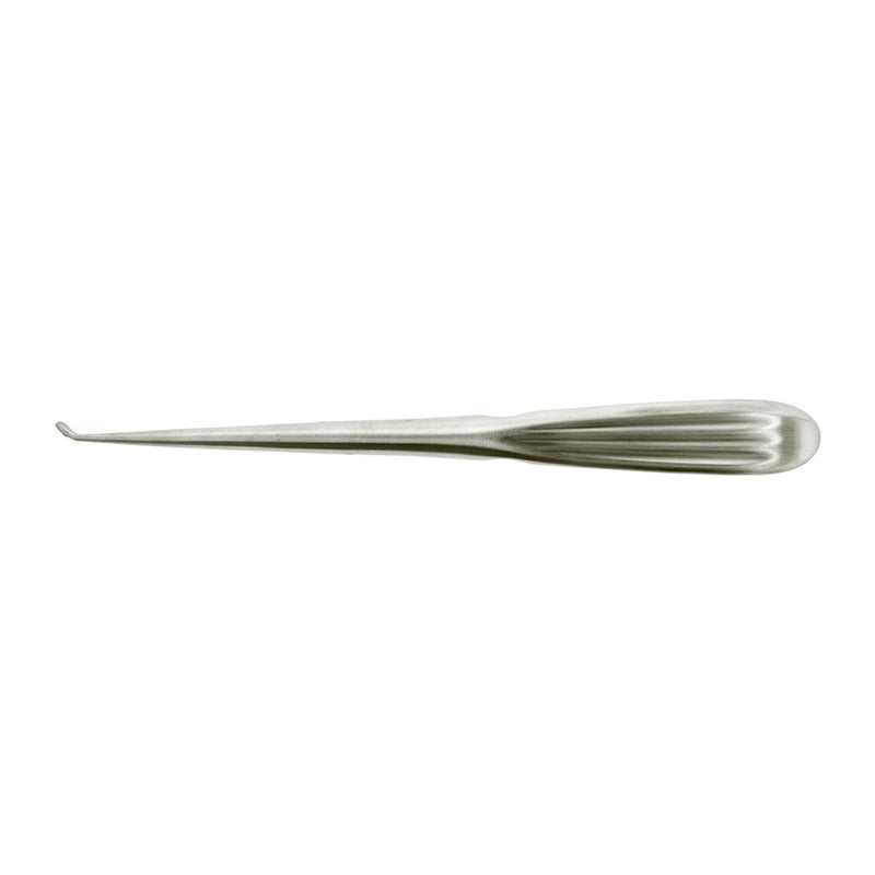 BR Surgical EPSTEIN Bone Curette, reverse angle w/ hollow handle, size 0, 8" 