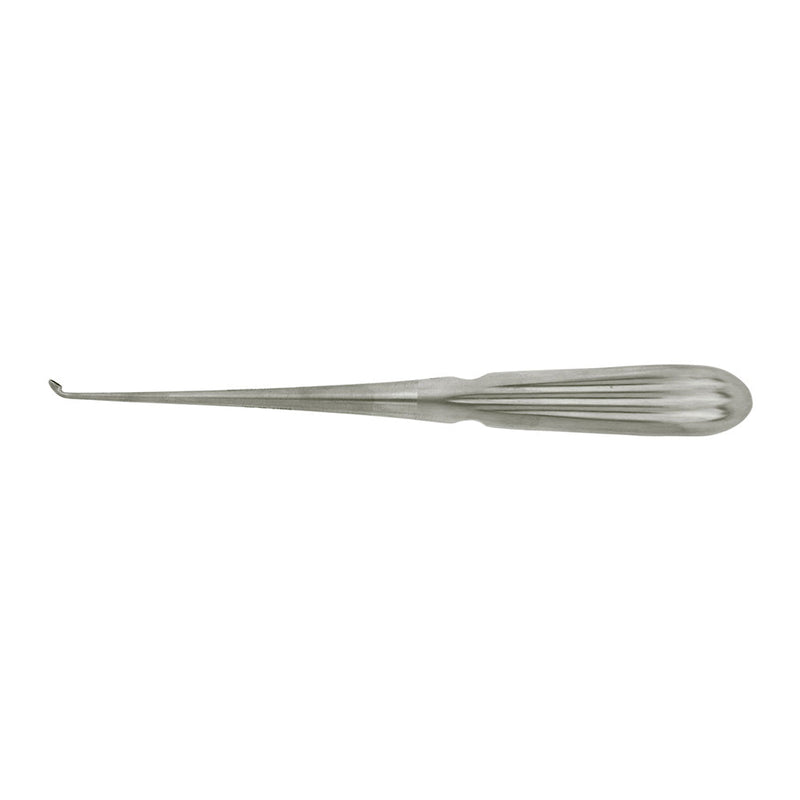 BR Surgical Spinal Curette, angled, Size 000, 8" 