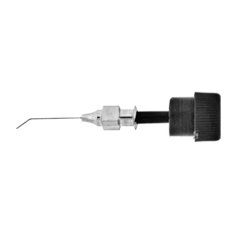 BR Surgical Air Injection Cannula, angled 5mm from tip, 27 gauge